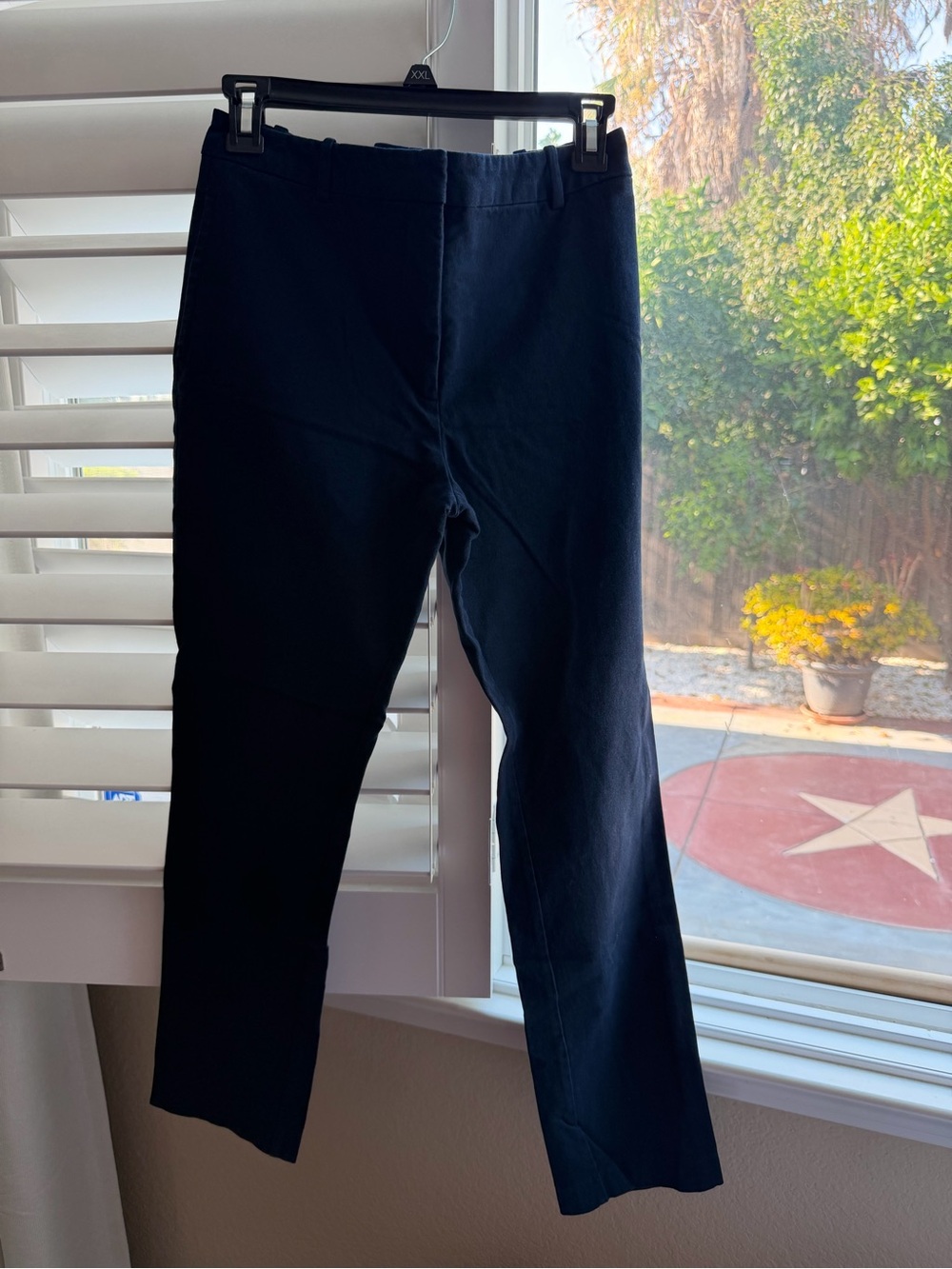 1.STATE Navy Blue Ankle Dress Pants Size 6 High Stretch